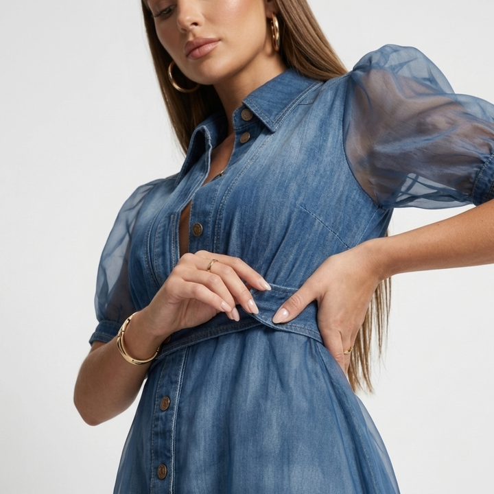 Andra - Rochie în stil denim