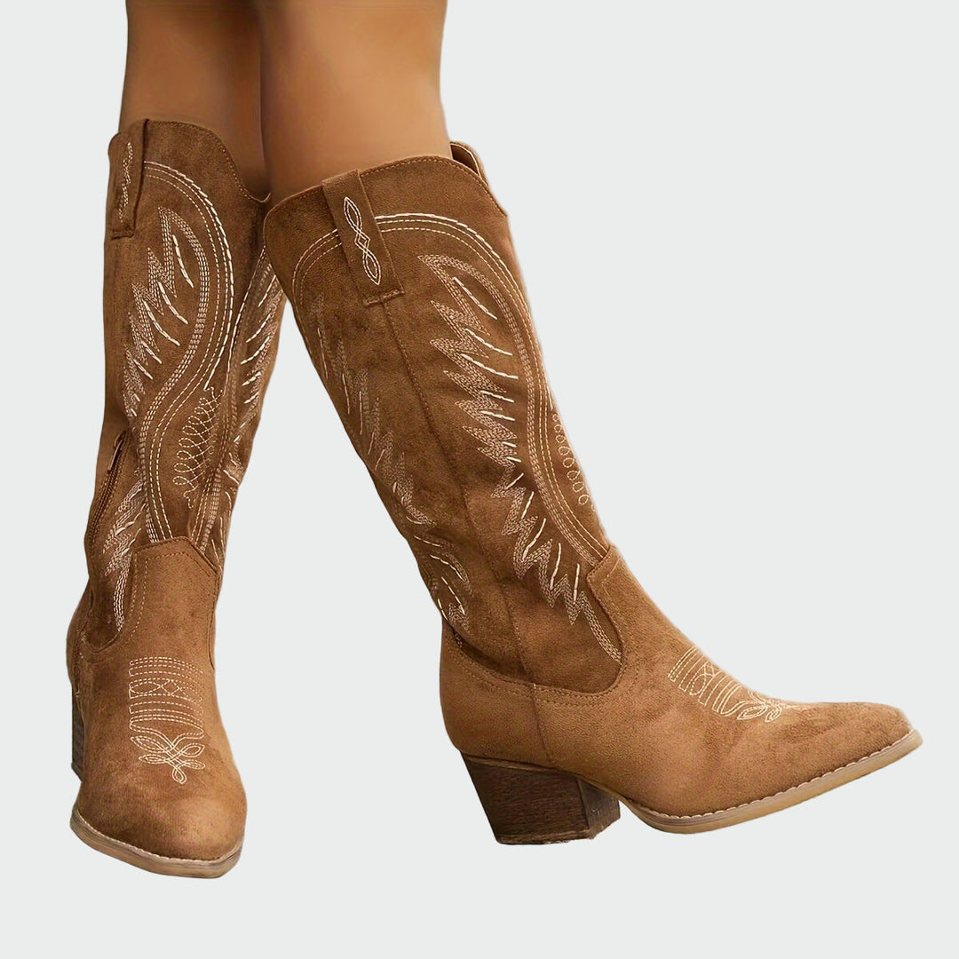 Biserka - Botine vestice brodate elegante