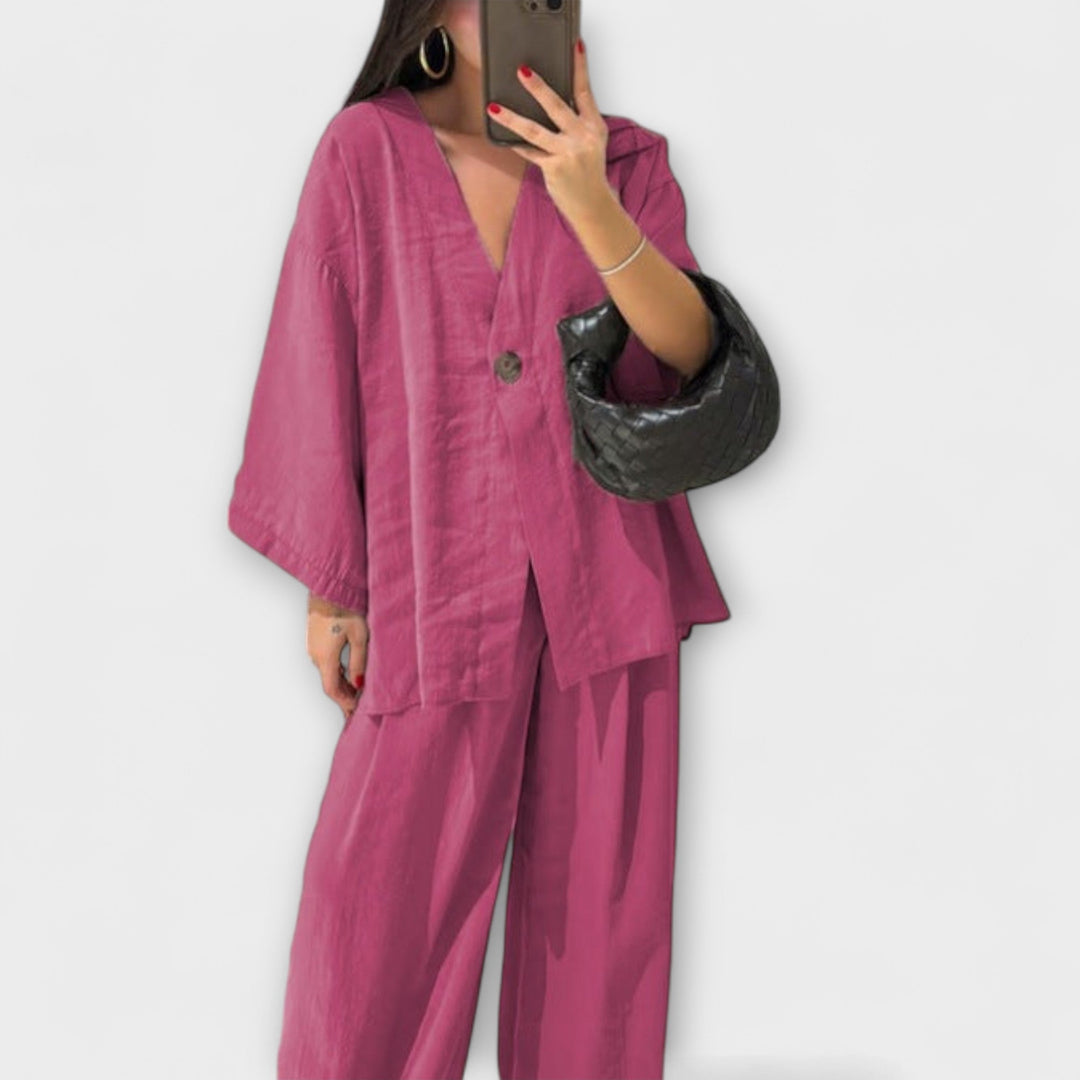 Jacqueline - Top din două straturi și pantaloni