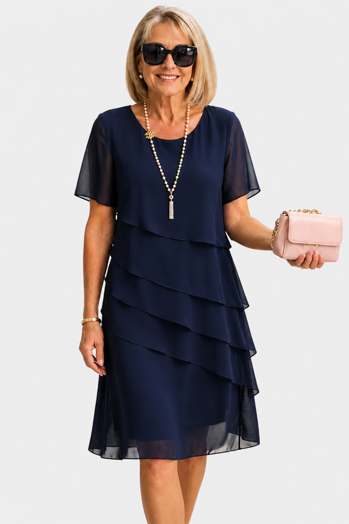 Linda | Rochie Elegantă cu Volan