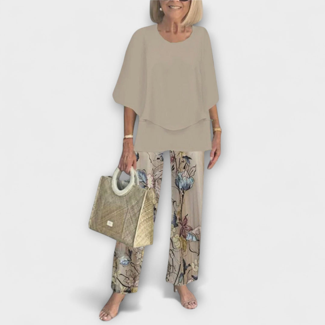 Rosamund - Set modern cu bluză confortabilă și pantaloni
