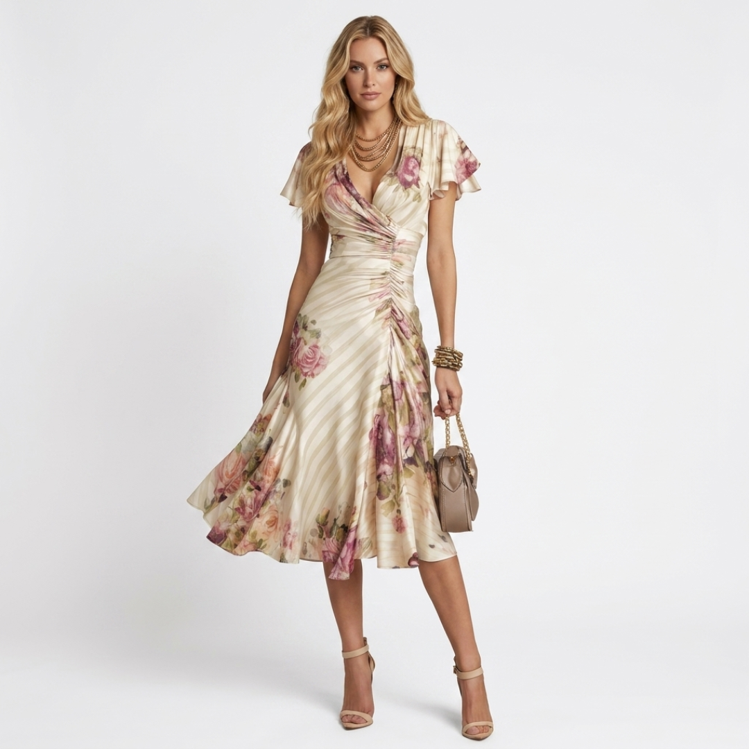 Camile - Rochie elegantă cu flori
