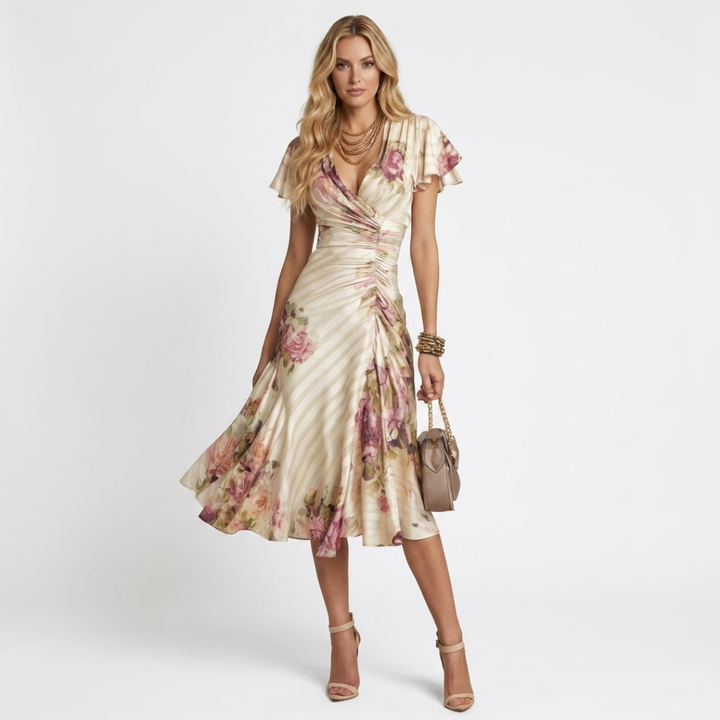Camile - Rochie elegantă cu flori