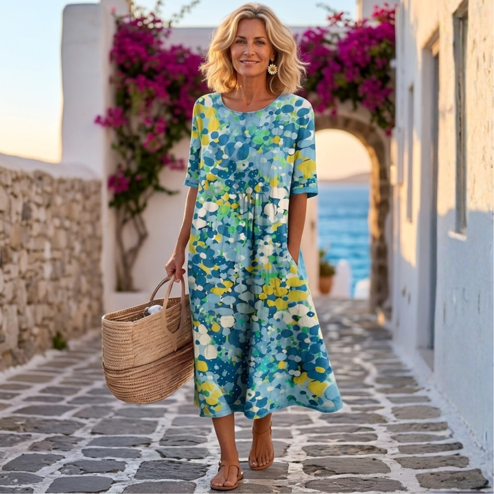 Mihaela - Rochie midi florală