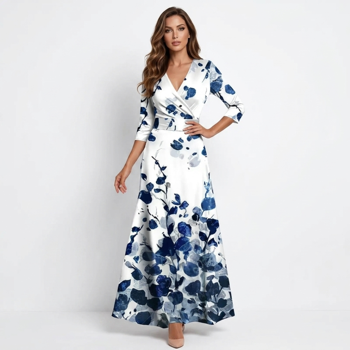 Calla - Rochie Maxi Florală Elegantă