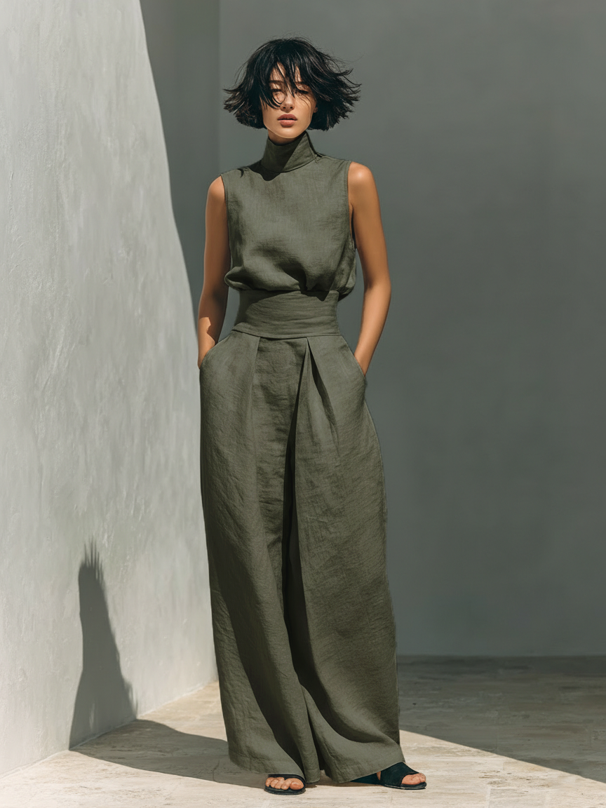 Rhea - Set bluză fără mâneci
