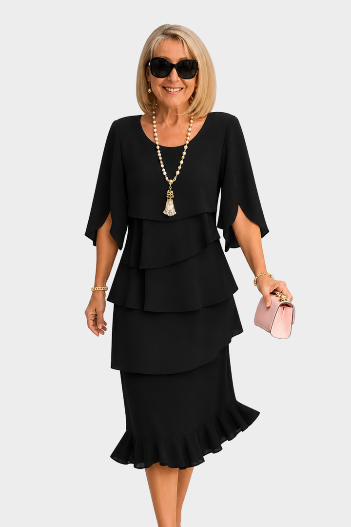 Patricia | Rochie Elegantă cu Volan