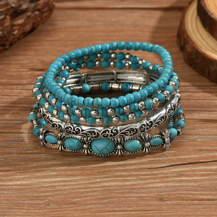Set de Colier Boho Turcoaz