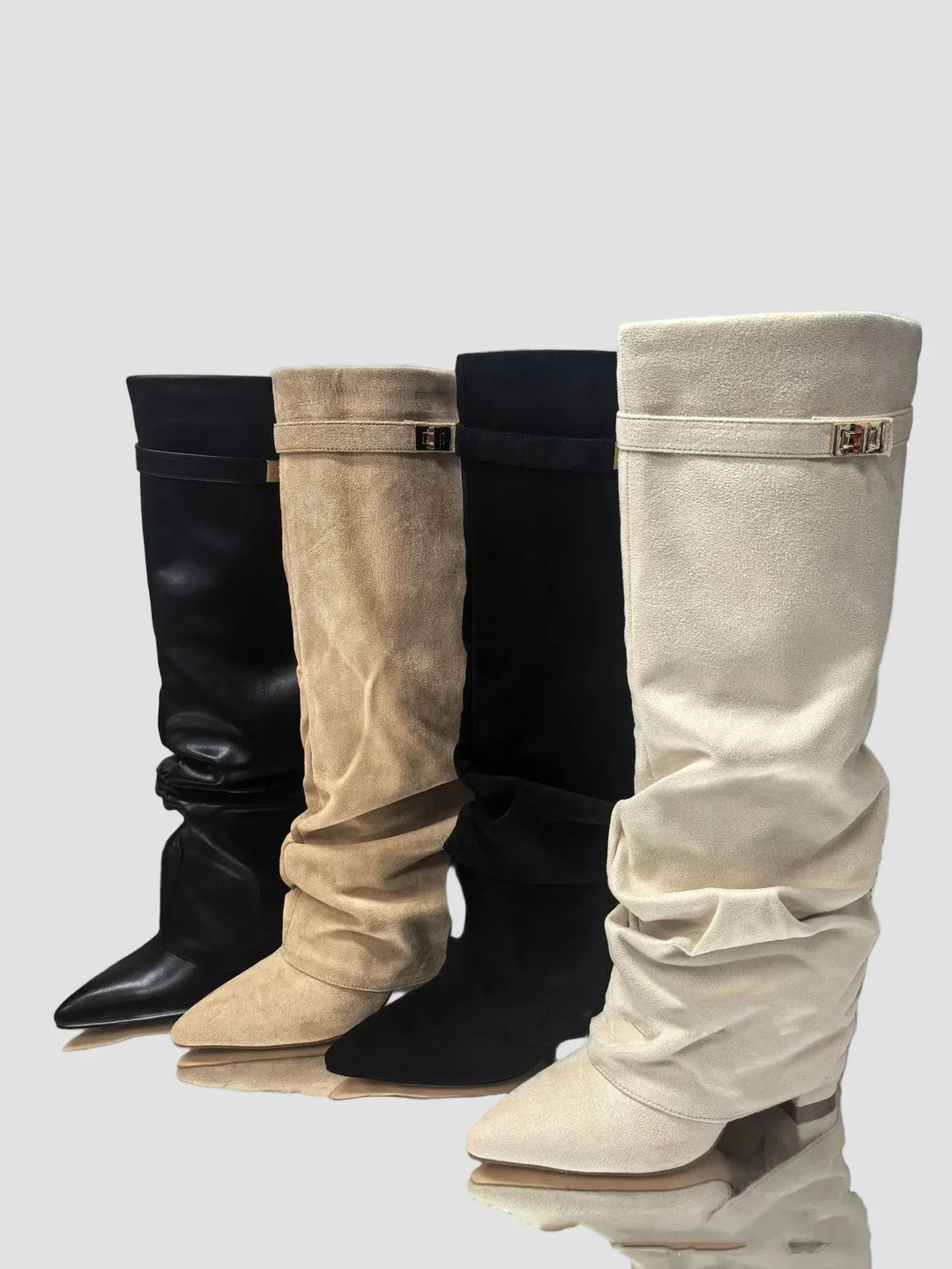 Cizme Înalte cu Design Elegant