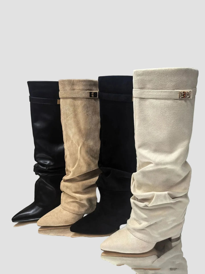 Cizme Înalte cu Design Elegant
