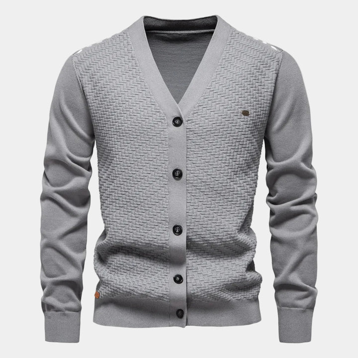 Dylan | Cardigan pentru bărbați călduros cu decolteu în V