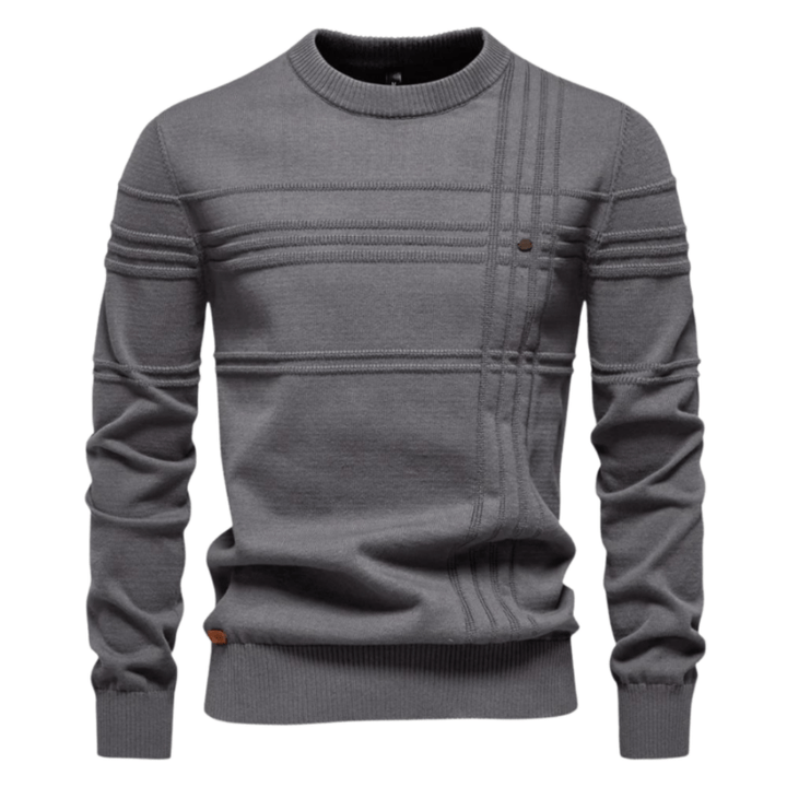 Burkhard | Pulover elegant pentru bărbați cu design în carouri
