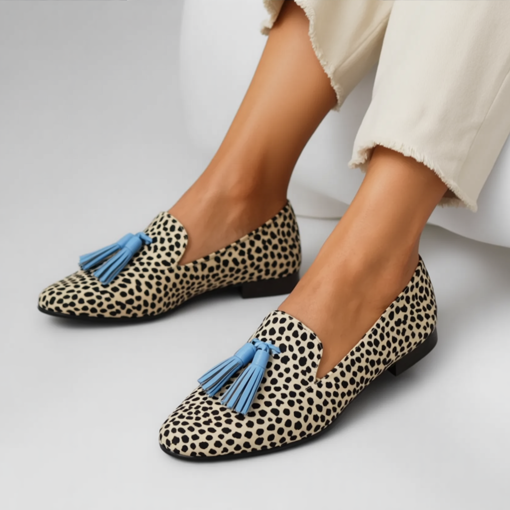 Loafer cu Pompone și Model Pois - Pentru Fiecare Zi