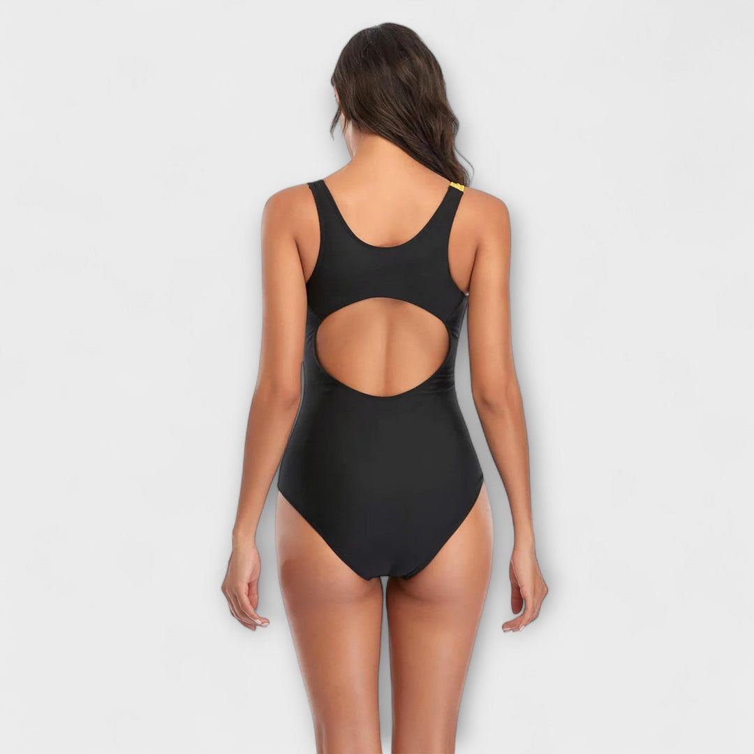Costum de Baie Întreg Sportiv cu Decolteu Pe Spate