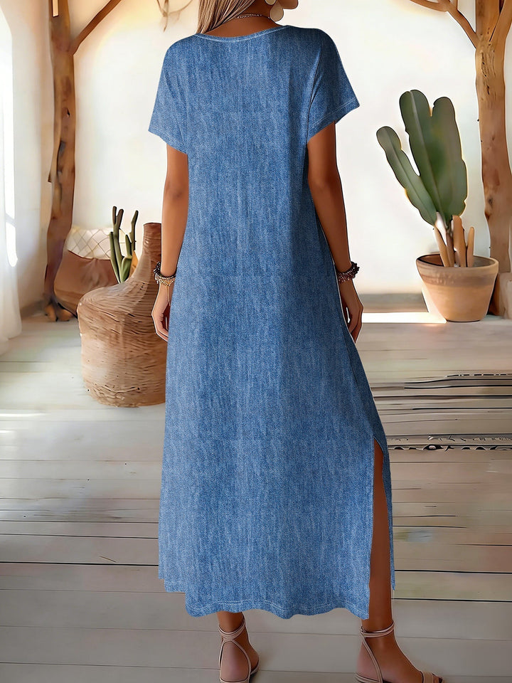 Hélène™ | Robă din denim retro