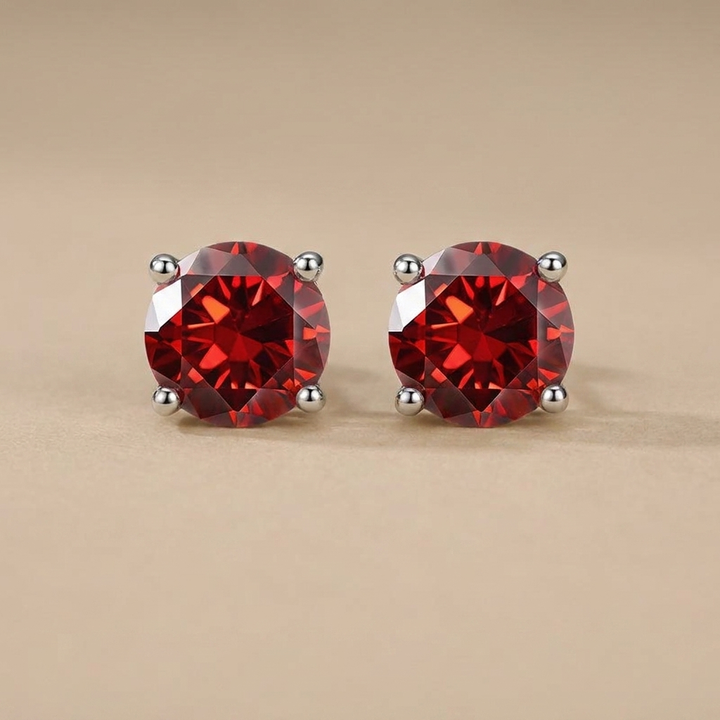 Aurora - Cercei Solitaire Clasic din Moissanite de Lux