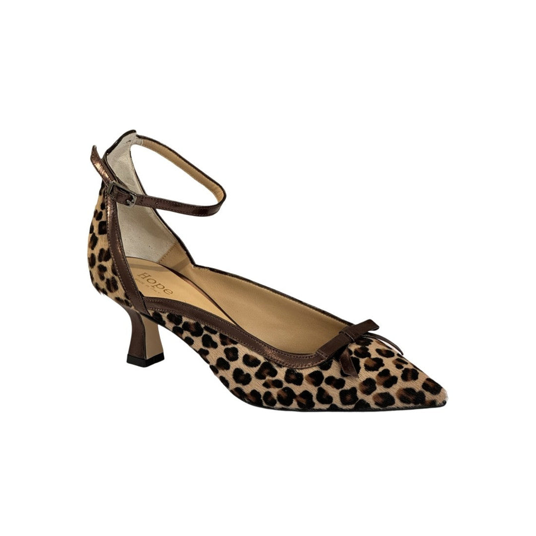 Rhea - Pantofi cu toc înalt cu design leopard