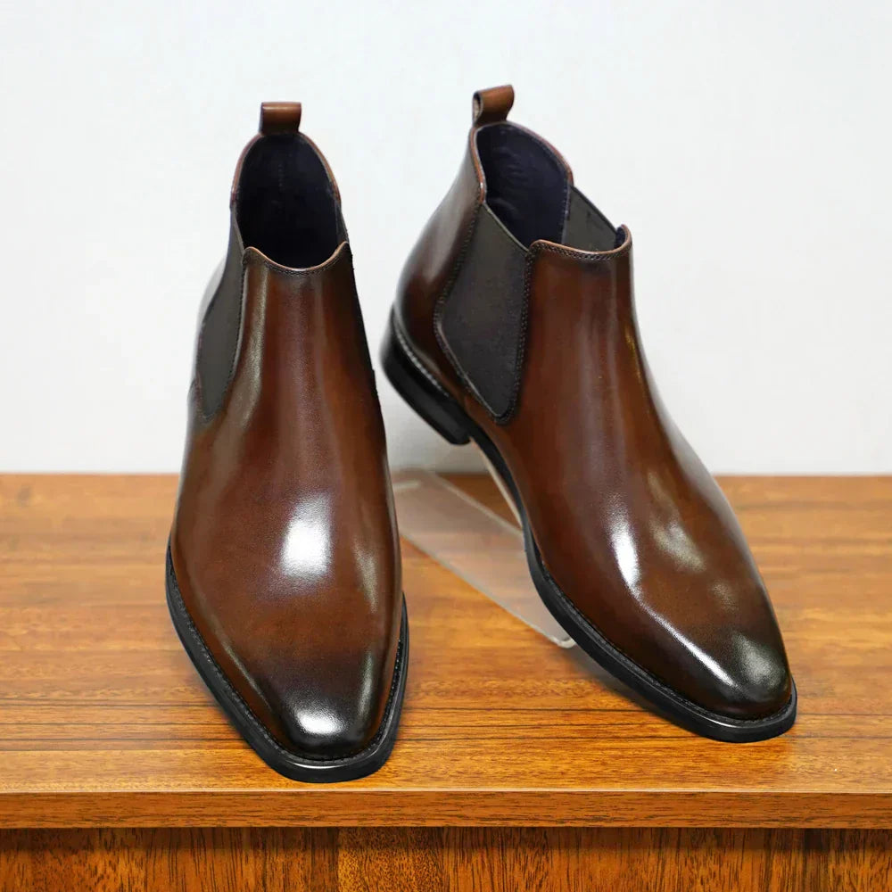 Blake™ | Bottines Chelsea în cuir raffiné