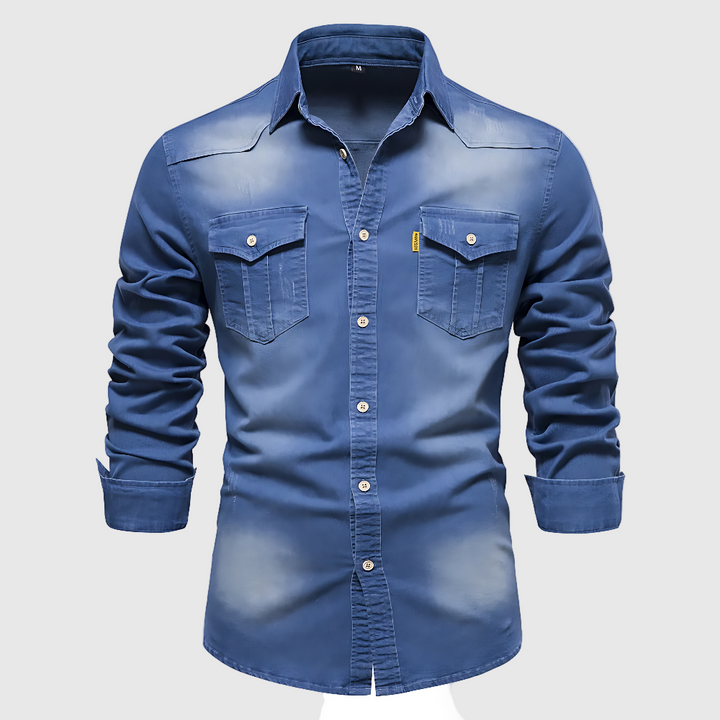 DŽIM – Cămașă din denim din bumbac